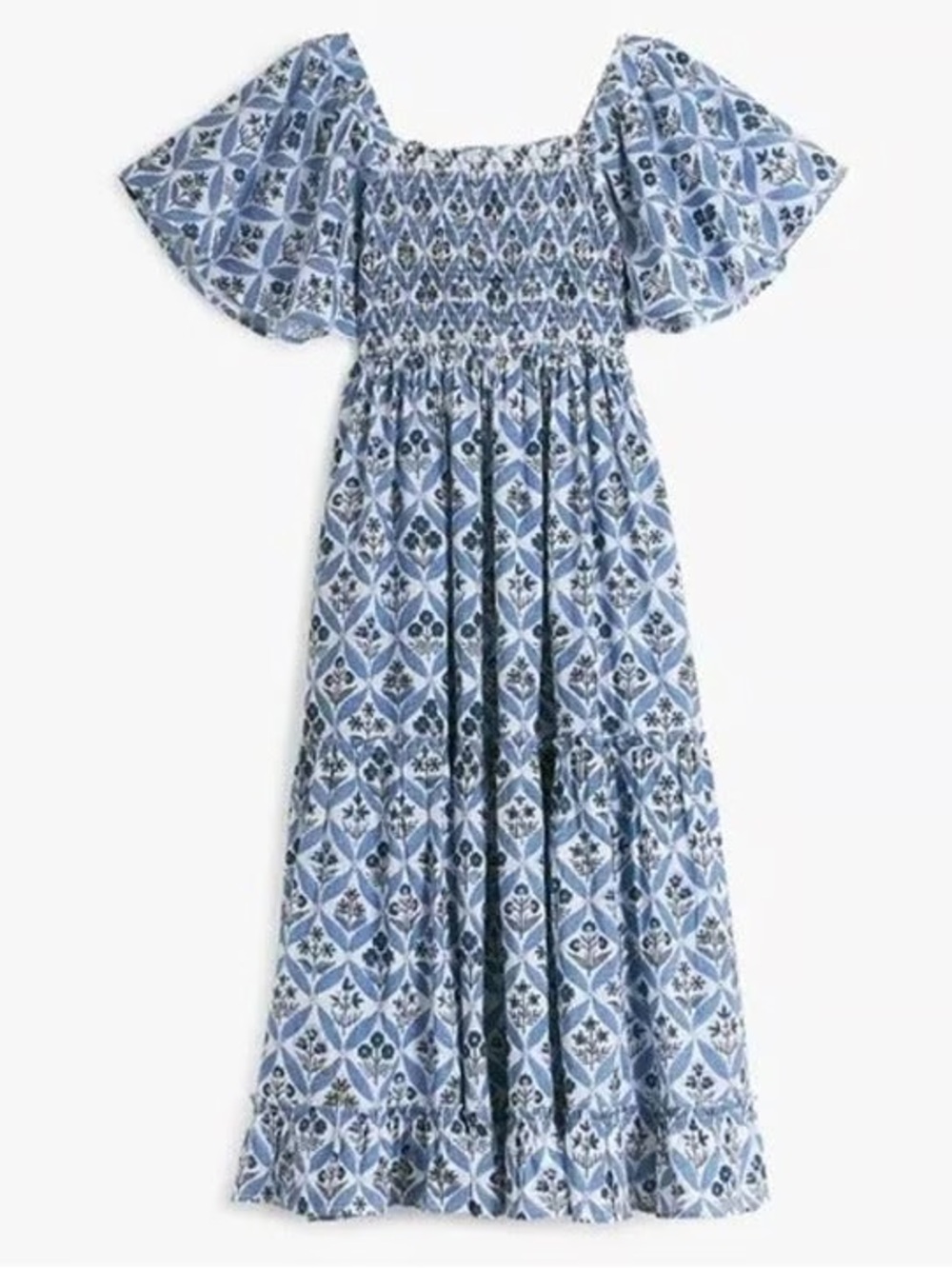Pink City Prints Lolita Dress in Sky‎ Trellis Size Small